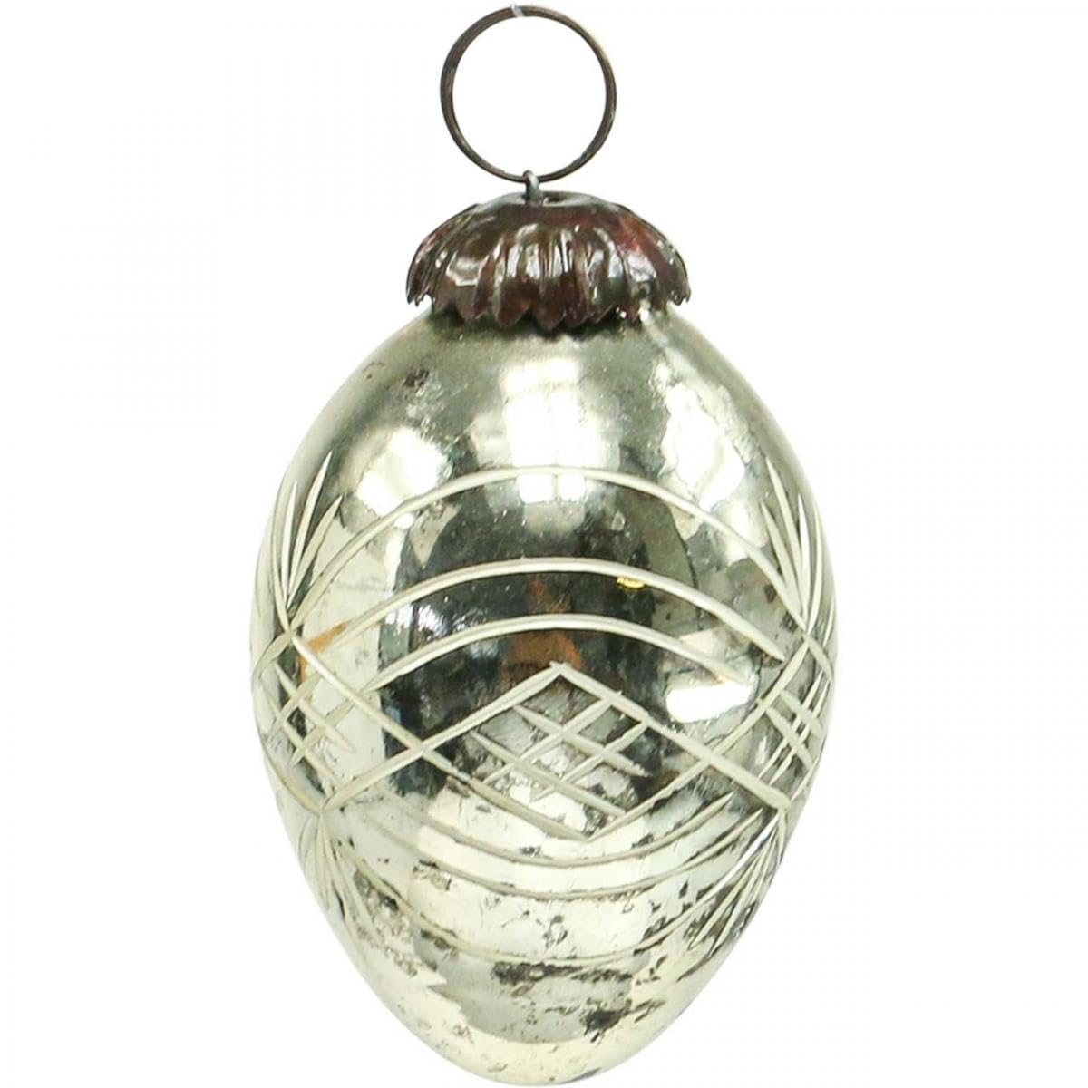 Vintage Weihnachtsschmuck Glas Kugeln Nostalgisch Christbaumdeko 3er Set