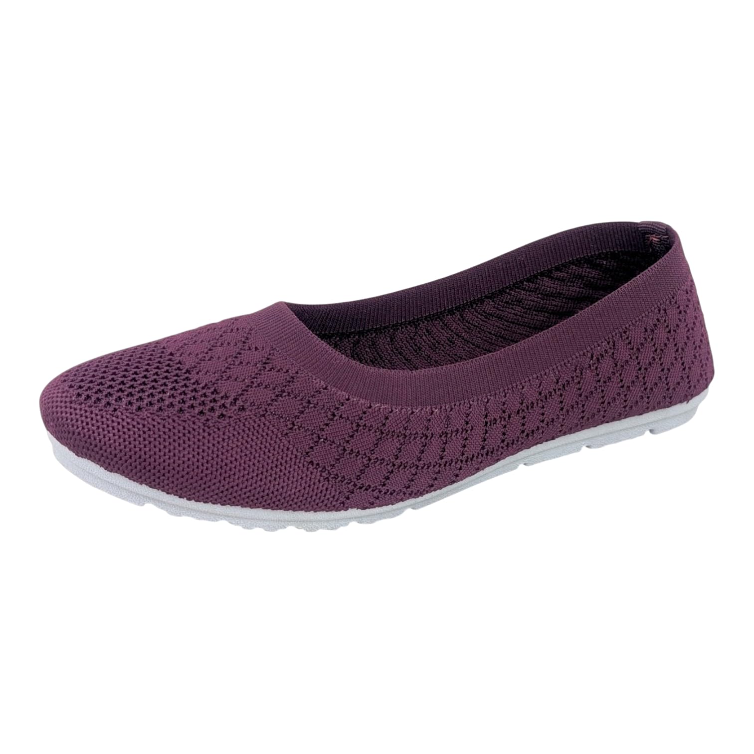 ovee Women's Knit Slip-On Loafers, Lightweight Breathable Mesh Walking Shoes, Black Casual Comfort Flats-picture-32