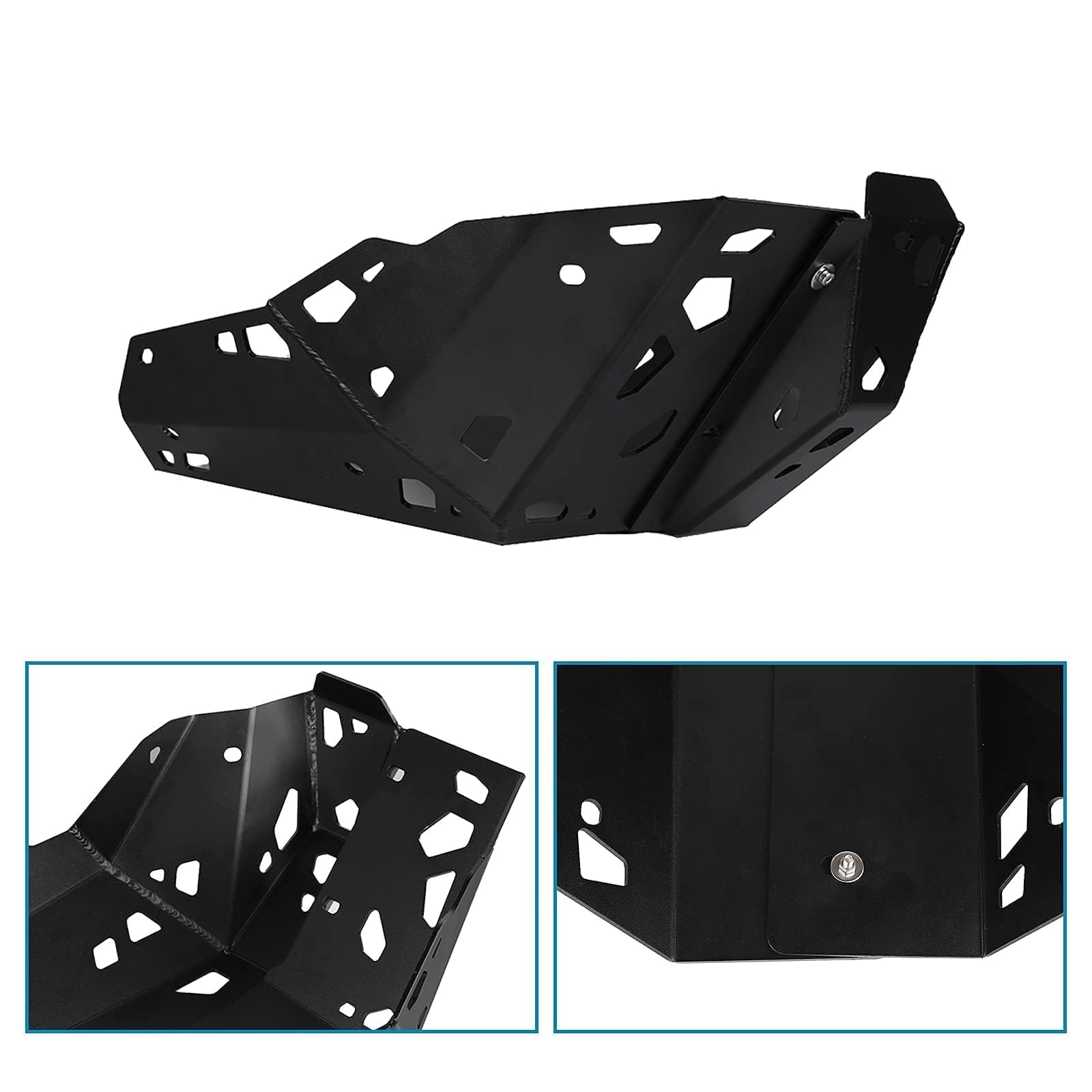 para 390 Adventure 2019-2025 Protector de chasis de Placa de Motor Cubierta para 390 Adventure Accesorios de Moto (Negro)