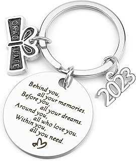 2023 graduation gifts Keyring graduation gifts for her him key chain graduation gift for year 6 11 leavers graduate gifts inspirational graduation presents for children daughter son senior primary