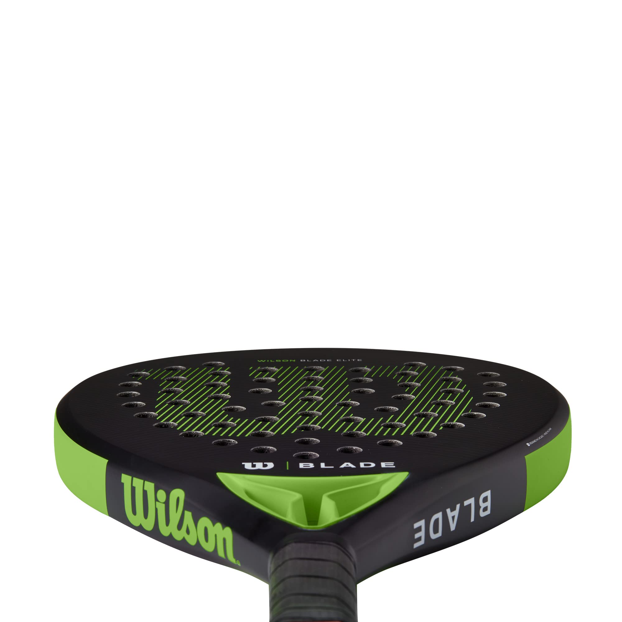Wilson Blade Elite V2 Padel 2 Łopata, Dorośli Unisex, Czarny/Neonowy Zielony/(Wielokolorowy)