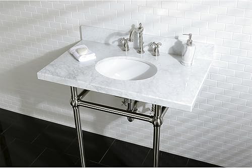 Miniatura 2 de Kingston Brass KB1978TX French Country - Grifo de lavabo generalizado, níquel cepillado, alcance de boquilla de 6-12 pulgadas