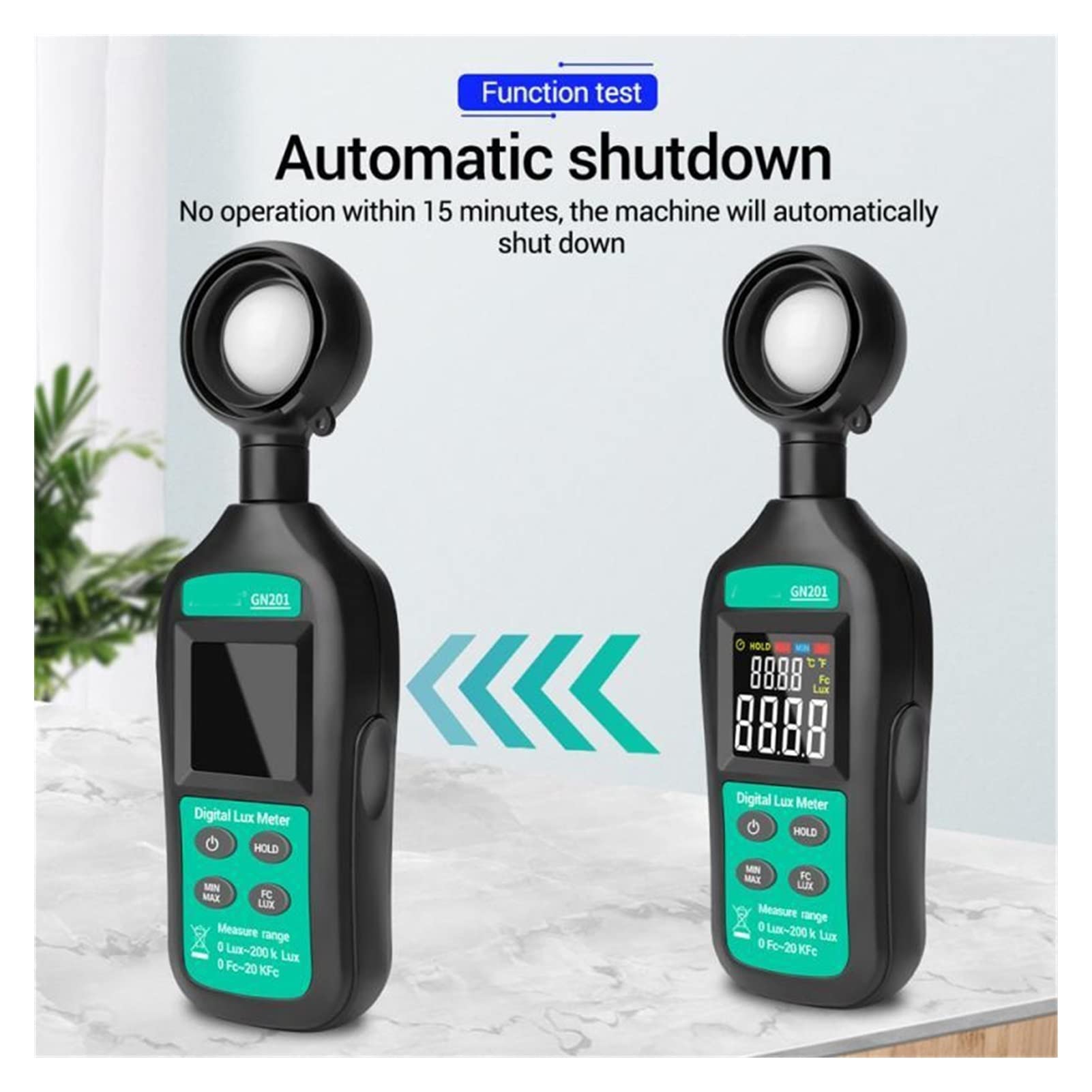 Misuratore di luce, Misuratore di illuminamento UV. Radiometro Palmare Illuminatore del Misuratore di illuminazione Misuratore Digitale Illuminatore Digitale Palmare Ambient Temperatis Meter
