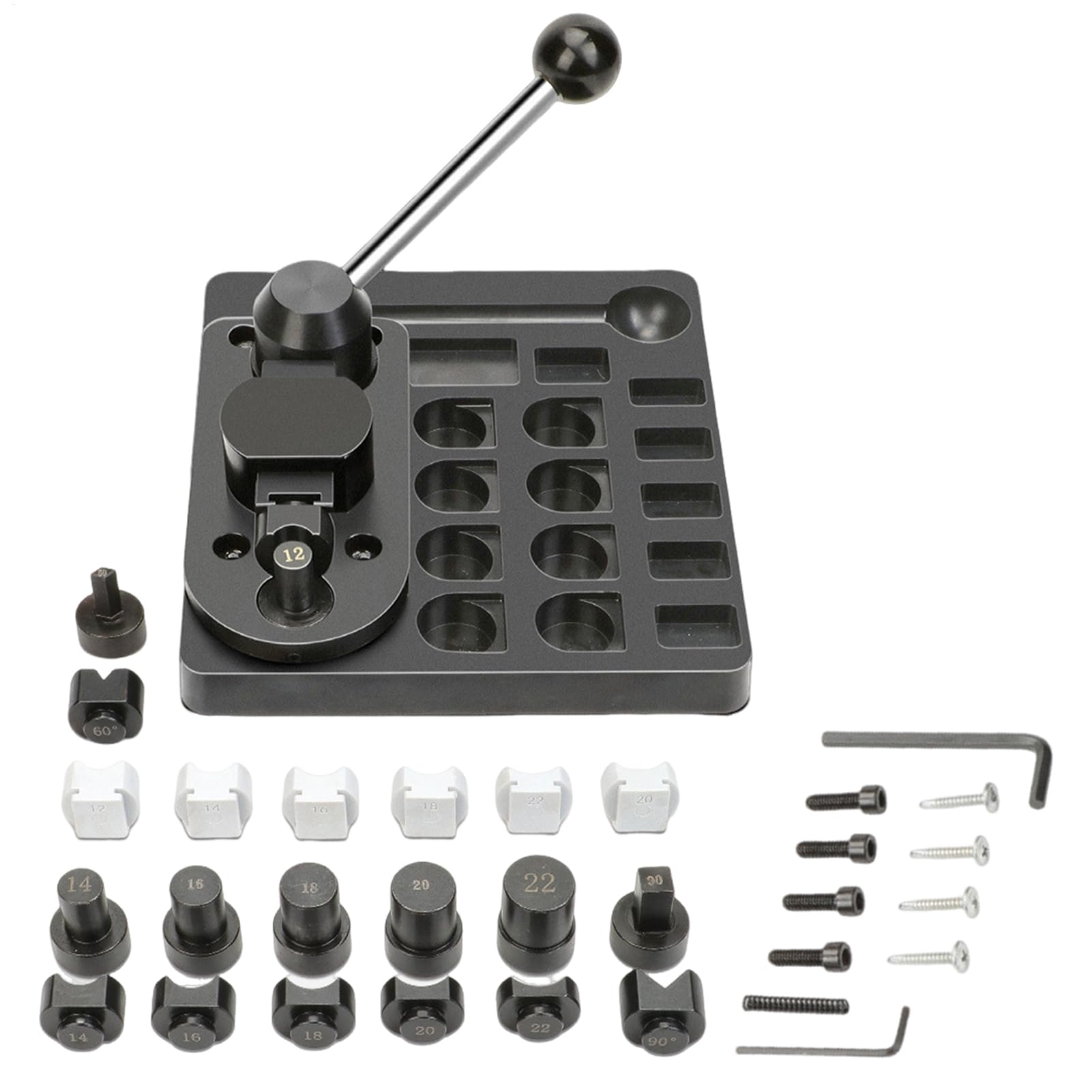 Plieur d'anneaux réglable en métal pour la fabrication de bijoux, 19 x 17,5 x 2 cm, outils professionnels pour orfèvrerie, perles, boucles et emballage de fils