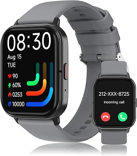 LTPDE Smart Watches for Men Women(AnswerMake Calls) 1.83" Fitness Tracker with Sleep Heart Rate Monitor,IP68 Waterproof Fitness Watch with Step