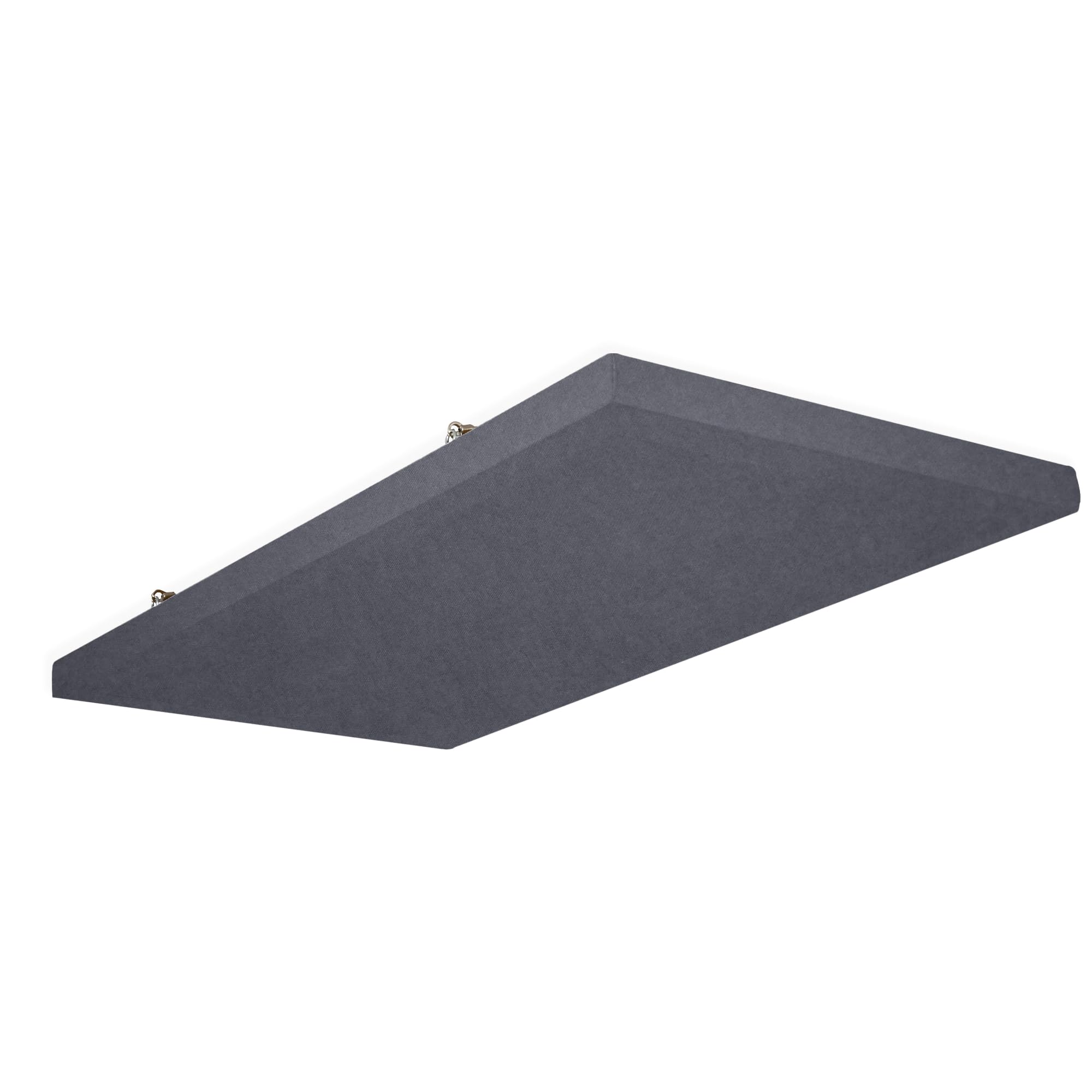 SILENT4® Absorbeur acoustique mur & plafond 120x60x5cm, montage par vis, acoustique améliorée prouvée par panneau acoustique avec revêtement en tissu gris foncé