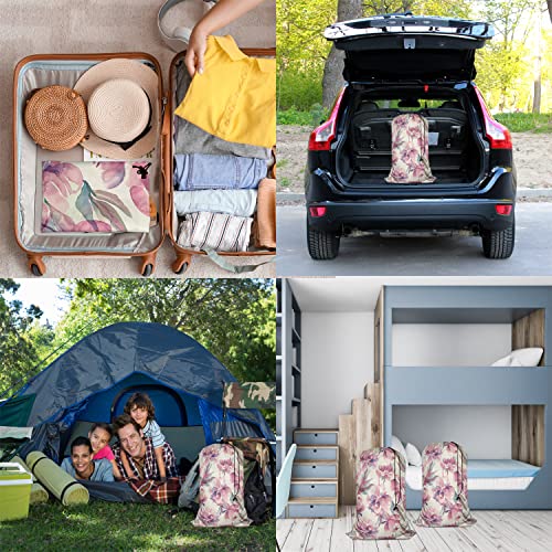 Swono LAUNDRY-BAG-DY2263 Watercolor Floral Extra Large Laundry Bag thumb #6