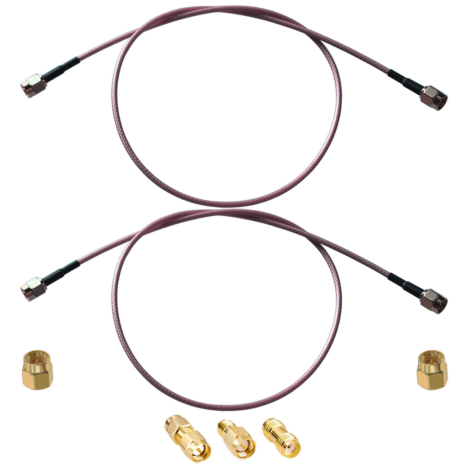 GTIWUNG 2 Pezzi SMA Cable Maschio-Maschio Pigtail Cavo Coassiale RG316 50cm 50 per Homematic CCU3 CCU2 CC1101 Raspberry Pi 2.4GHz Antenna WiFi Router Wirelesse + 3 Pezzi SMA-Adattatore GTIWUNG 2 Pezzi SMA Cable Maschio-Maschio Pigtail Cavo Coassiale RG316 50cm 50 per Homematic CCU3 CCU2 CC1101 Raspberry Pi 2.4GHz Antenna WiFi Router Wirelesse + 3 Pezzi SMA-Adattatore