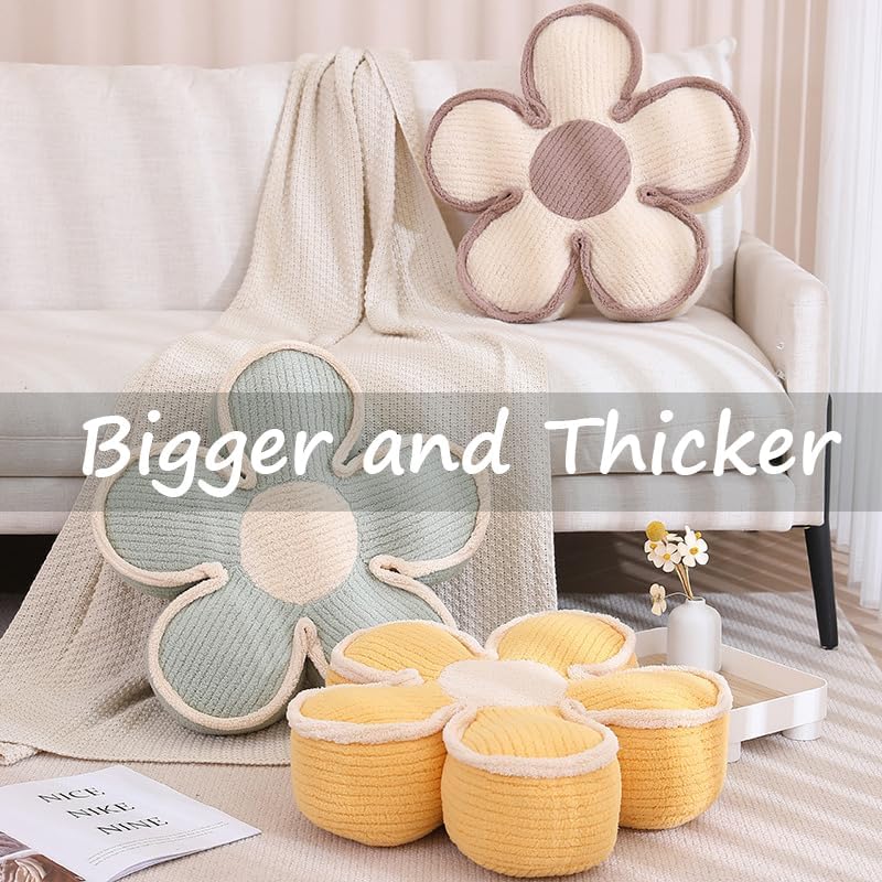 Miniatura 3 de Cojín decorativo con forma de margarita, 3 unidades, diseño de flores, para cama, lindas almohadas