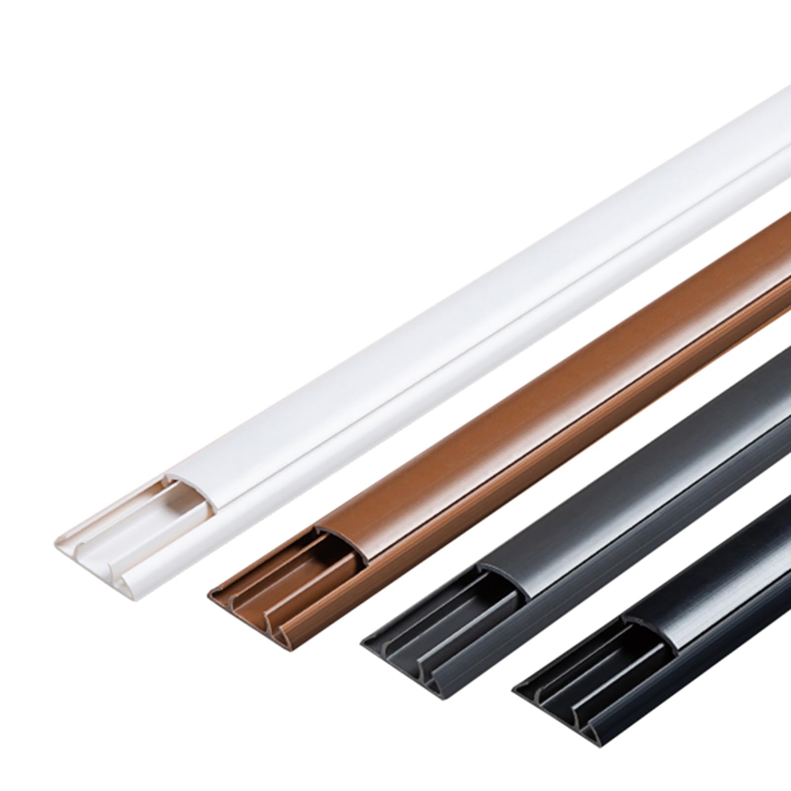 Canaletas para Ocultar Cables Canaleta De Cables Autoadhesivo for Pared Y Suelo Paquete De 2 1m Multicolor Varios Tamaños
