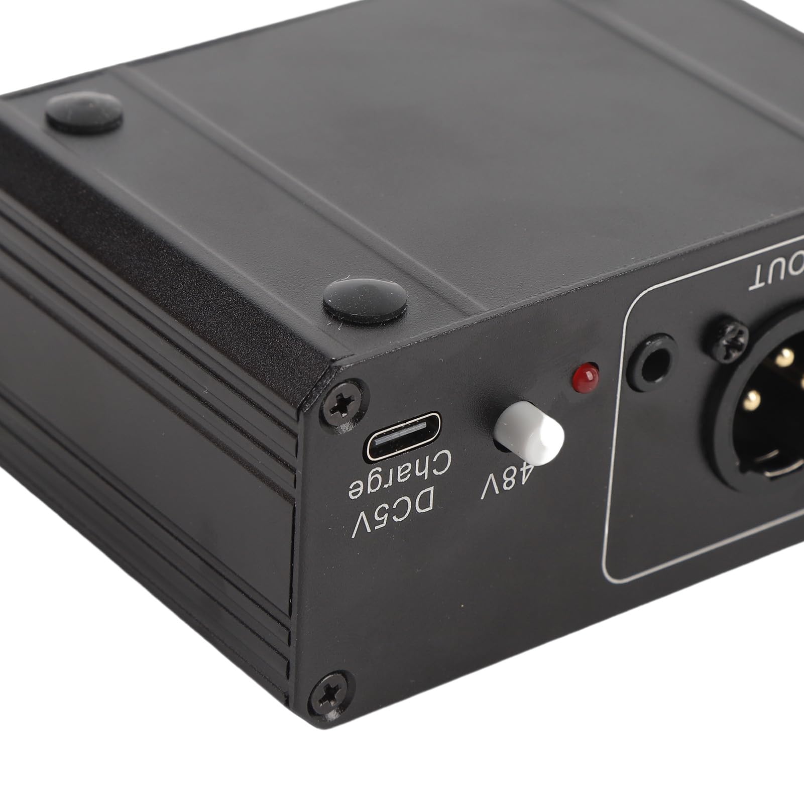 Preamplificador de micrófono ZenithAur con potencia de 48 V y alta ganancia de hasta 27 dB, un preamplificador de micrófono recargable de bajo ruido para micrófonos dinámicos y de