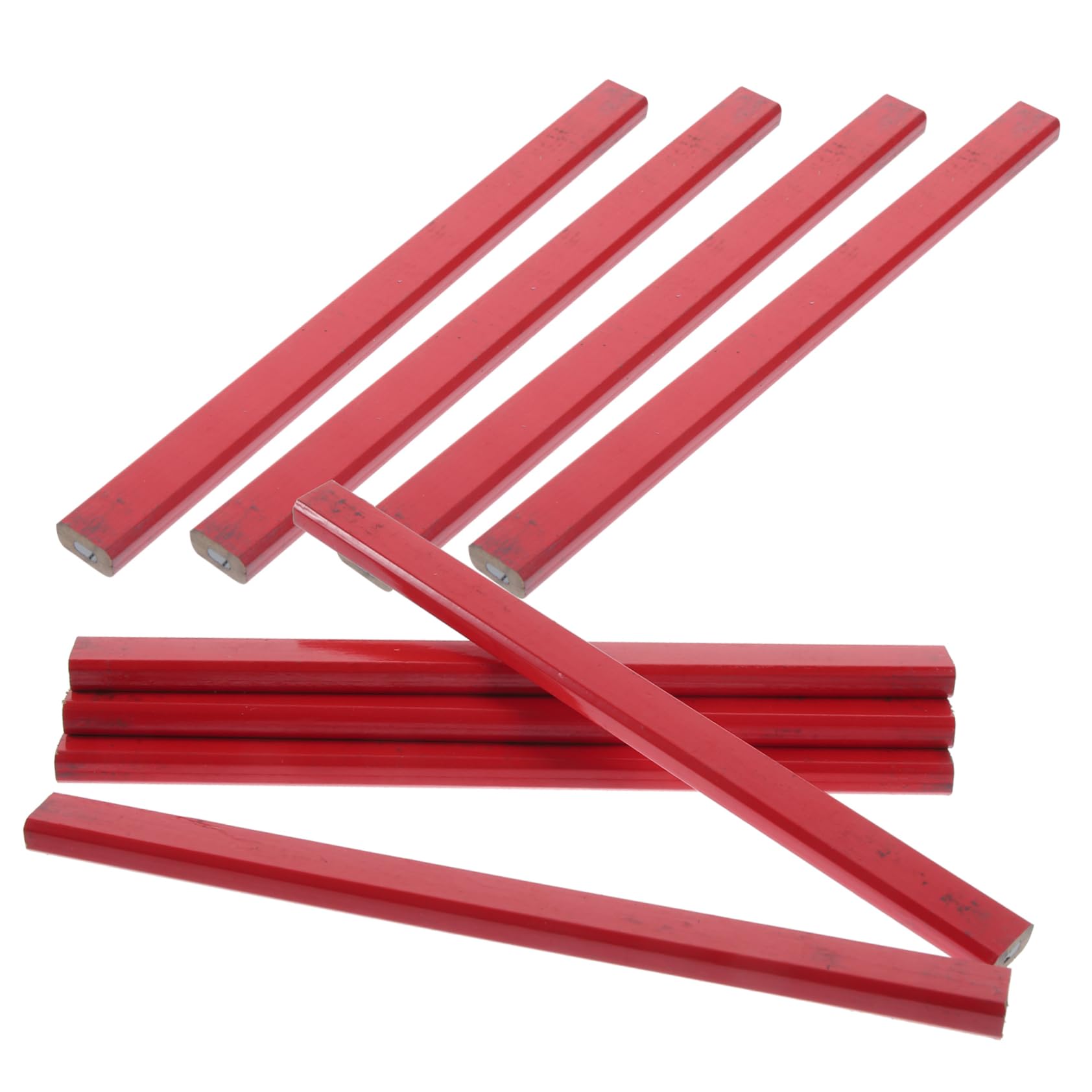 Tofficu 5 Ensembles Crayon Constructeurs En Gros Esquisse Travail Du Bois Crayons D'encadrement Des Crayons Crayon De Construction En Bois Rouge 20 Pièces * 5