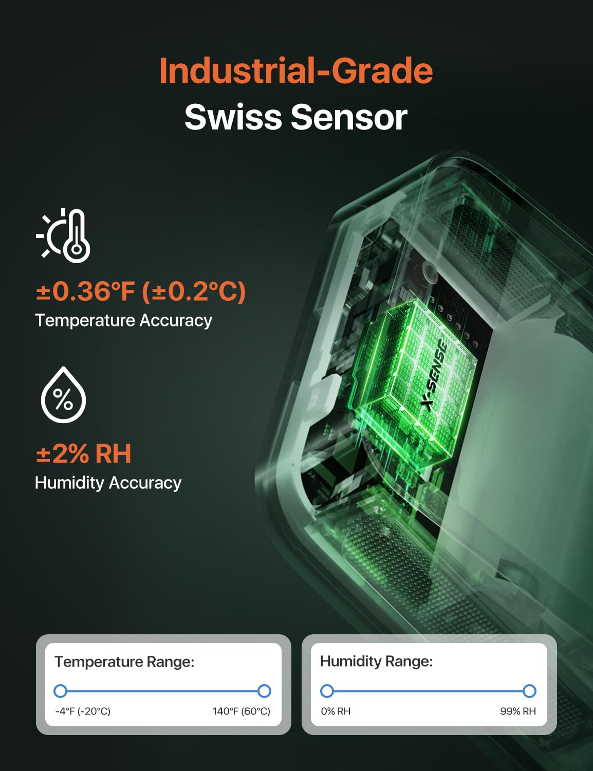 X-Sense Wi-Fi Thermometer Hygrometer with LCD, 3 Sensors & Base Station — Amazon image 5