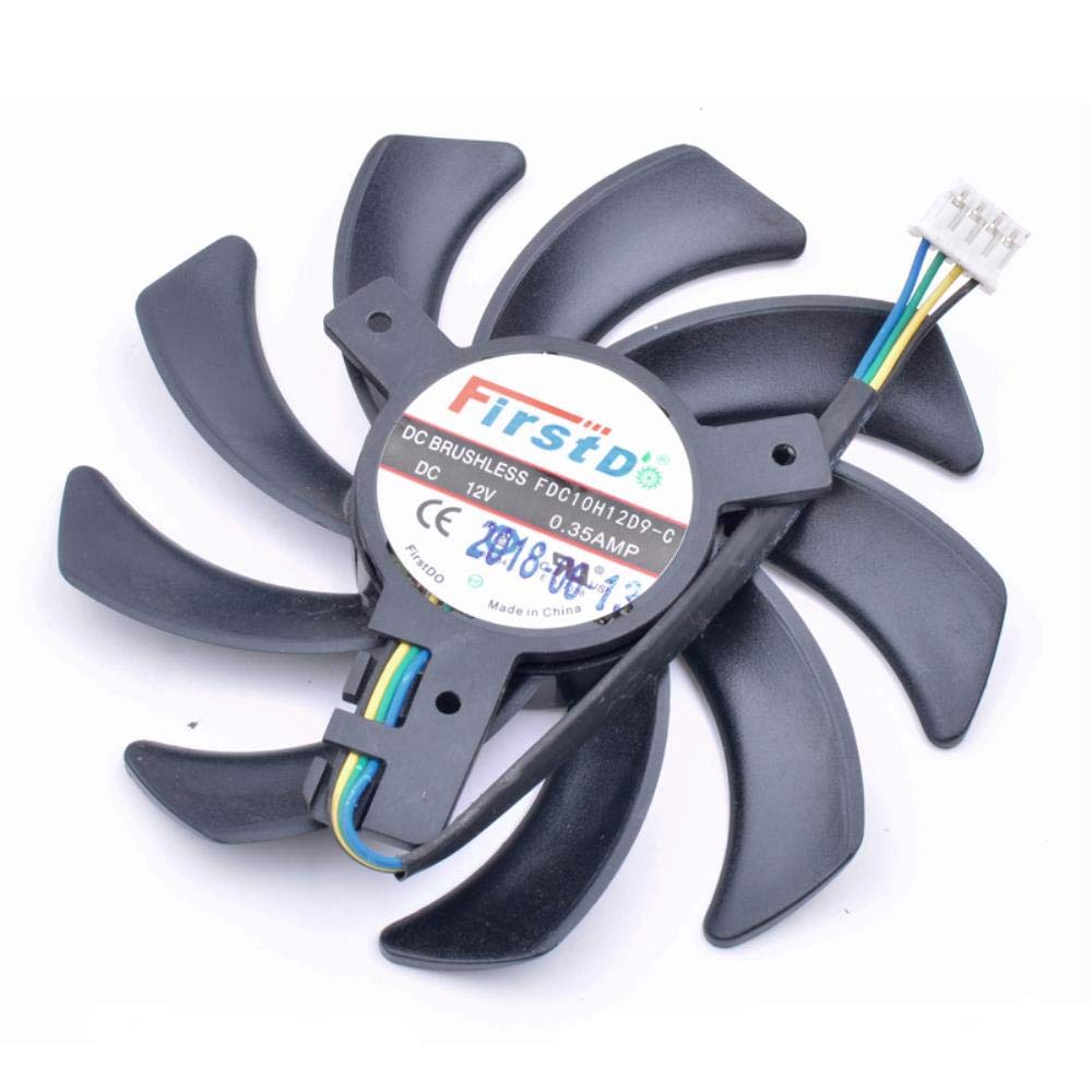 12V 0.35A Sapphire Radeon R9 Nano Graphics Card Fan, 3.62" x 3.62" x 1" Desktop, 33 CFM, 30dBA, 4-Pin, 50000 hrs