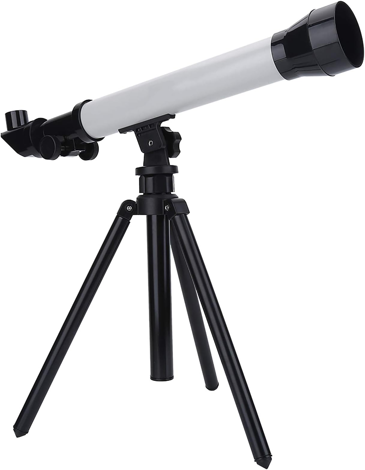 PRAV® Astronomical Telescope, Monocular Space Astronomical Telescope with Foldable and Adjustable Tripod, Equipped with 20X/40X/60X Interchangeable Eyepieces Designed for Beginners Children(Grey)
