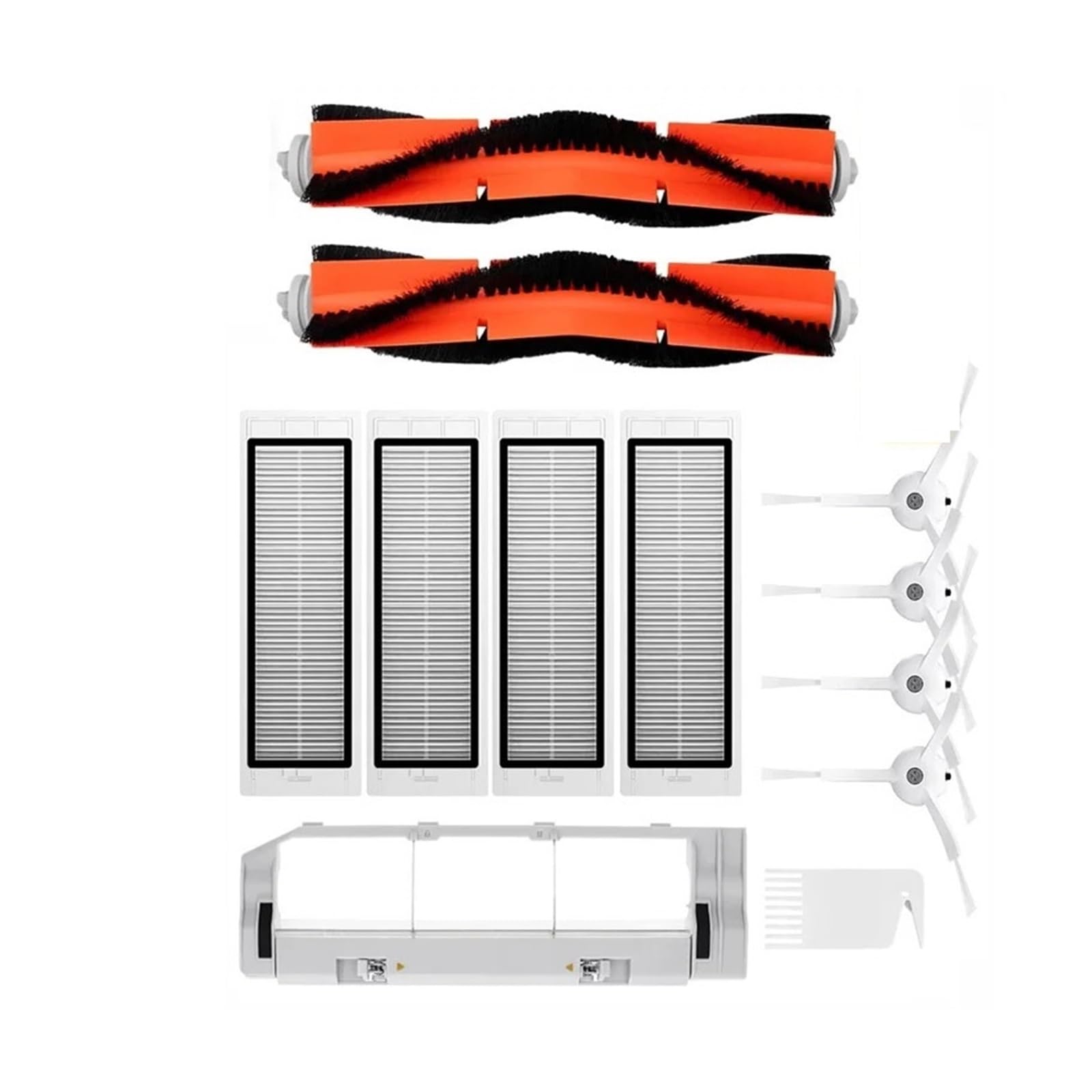 MNGHFTG Vacuum Cleaner Cleaning Kit Compatible for Xiaomi 1 / 1S SDJQR01RR SDJQR02RR SDJQR03RR Main Brush Side Brush HEPA Filter Replacement Parts(Set H)