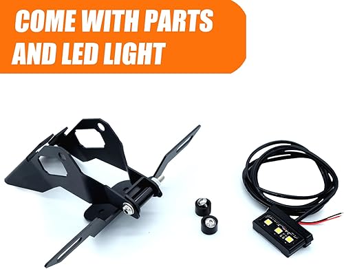 Miniatura 5 de Eliminador de guardabarros para motocicleta compatible con Ninja 400 2018-2023 Z400 2018-2023