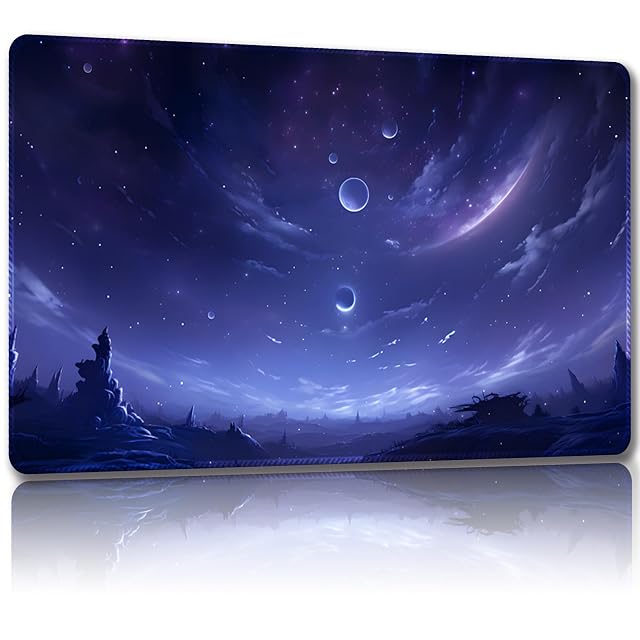 Malqiqi Tapete de juego para MTG, con bolsas de almacenamiento gratis, tapete de juego de 24 x 14 pulgadas
