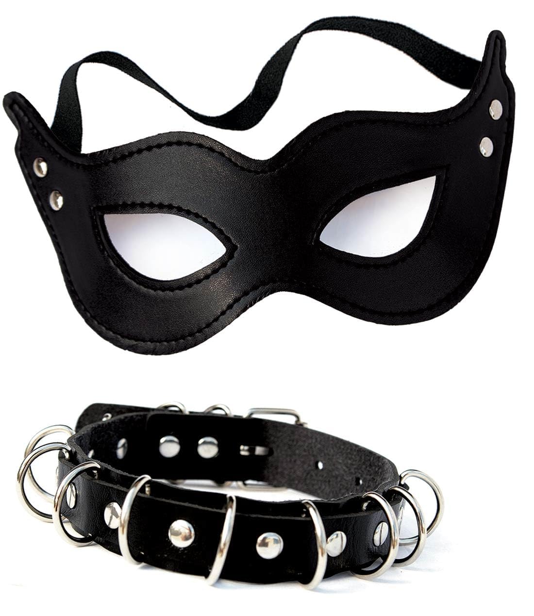 Juego De Disfraz Gata, Disfrace Gato Incluye Gargantilla Negra Y Máscara, Adecuado Para Carnaval, Halloween, Cosplay De Gatos Y Bailes Máscaras
