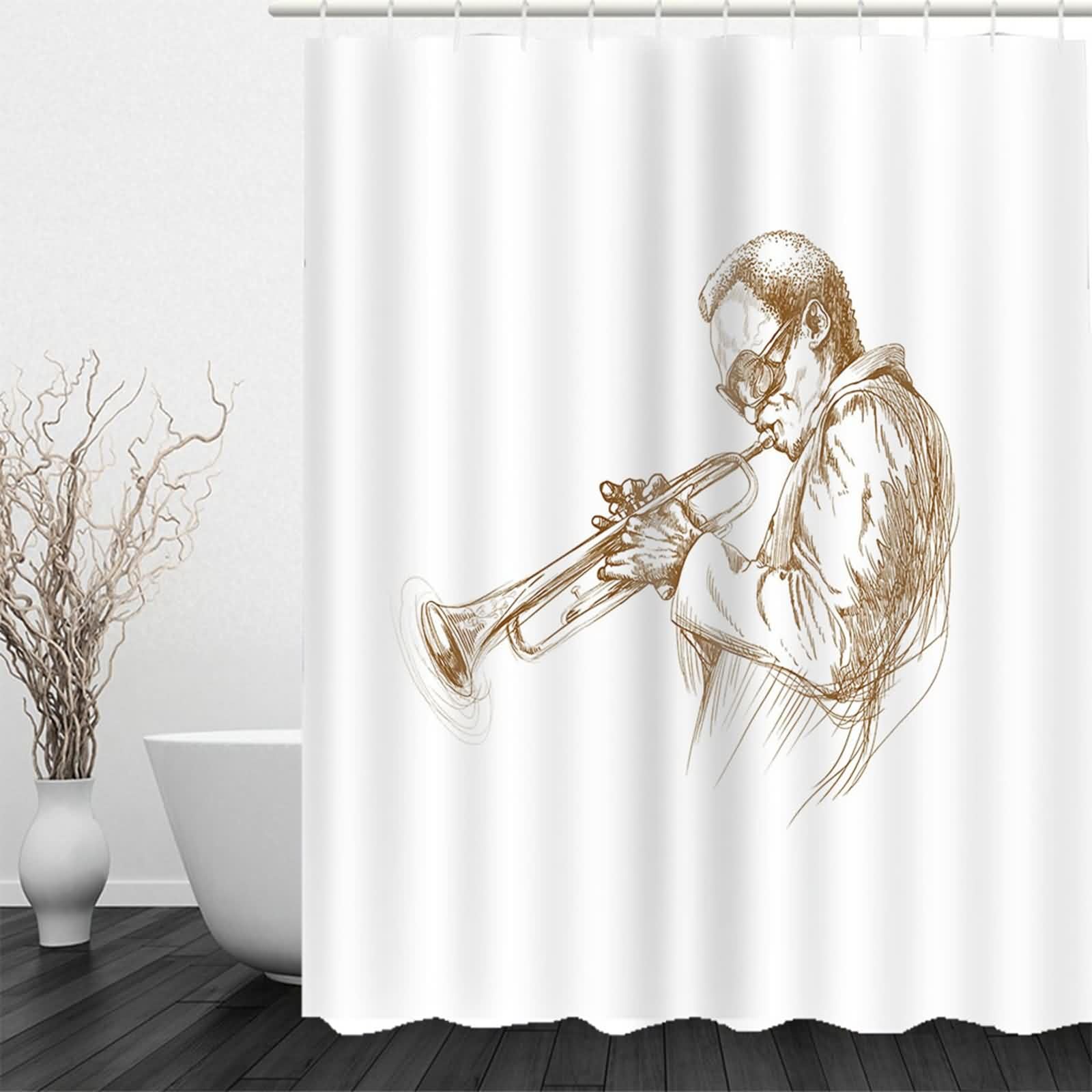 Tenda Doccia Fissa Tende Bagno Per Finestra Pifferaio Soffietto Oscuranti Grigio Poliestere Impermeabile, Antimuffa, Facile Pulire 220x180cm