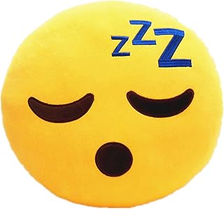 Best LI&HI 32cm Emoji Smiley Emoticon Yellow Round Cushion Pillow Stuffed Plush Soft Toy (Sleepling) Review 