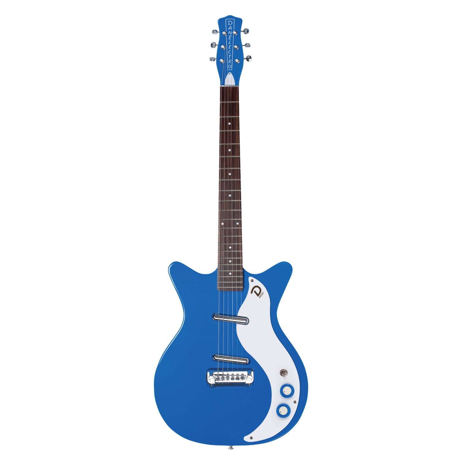 Amazon.com: Danelectro '59M NOS+ Electric Guitar (Go-Go Blue