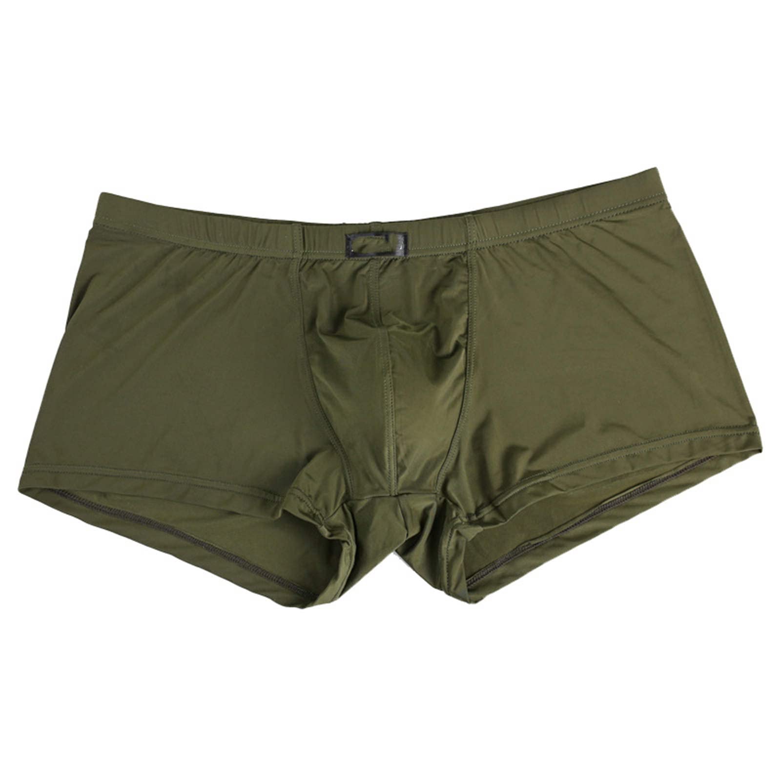 Boxer Uomo Tinta Unita Ghiaccio Seta Bassa Vita Sottile Sexy Sexy Color Color Nylon U Convessi Uomo 3 Confezioni