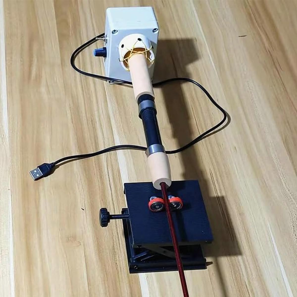 Macchina avvolgitrice per canne da Pesca, Motore di avvolgimento Portatile per canne da Pesca, Utensili Fai da Te per canne da Pesca, avvolgimento Regolabile, Sistema di Asciugatura