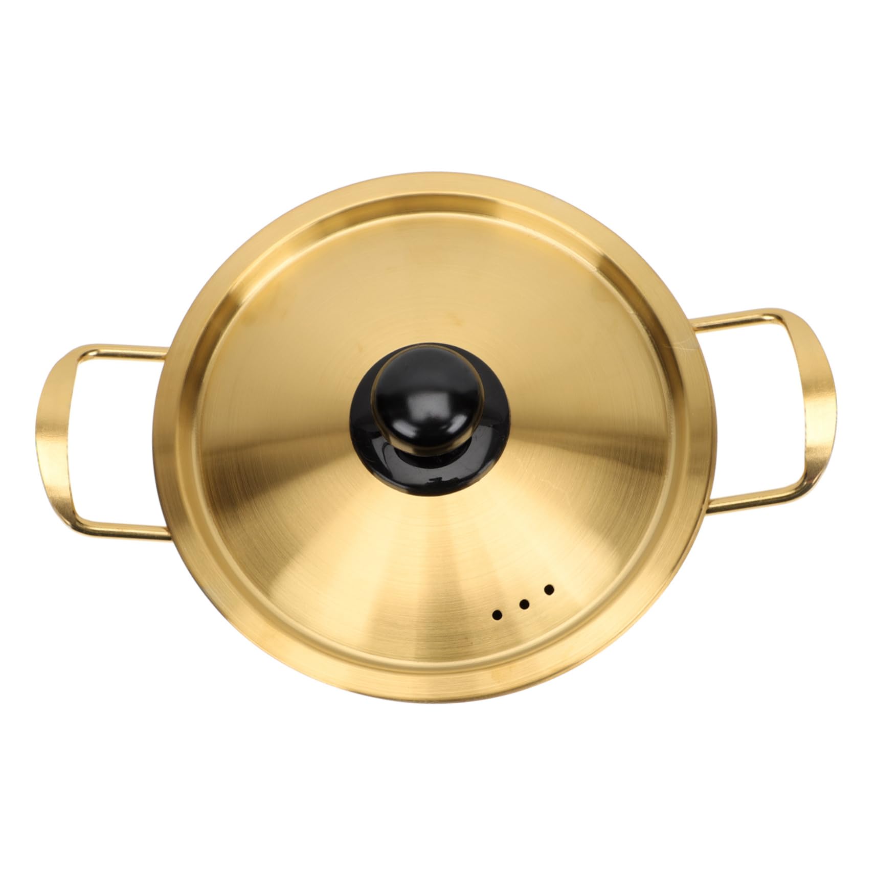 Ciieeo Stainless Steel Instant Noodle Pot Korean Style Double Handle Pot Small Cooking Noodles Korean