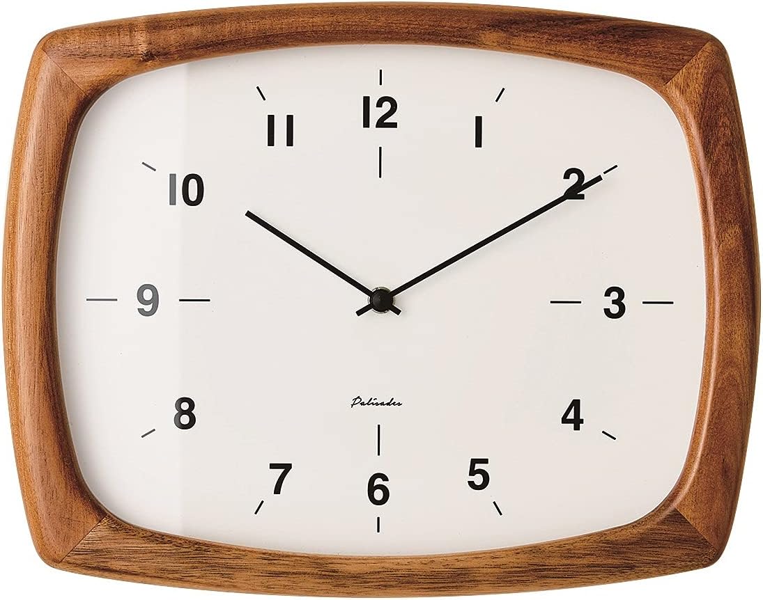 新品 KATOMOKU カトモク 電波時計 壁掛け時計 オーク レムノス 新品