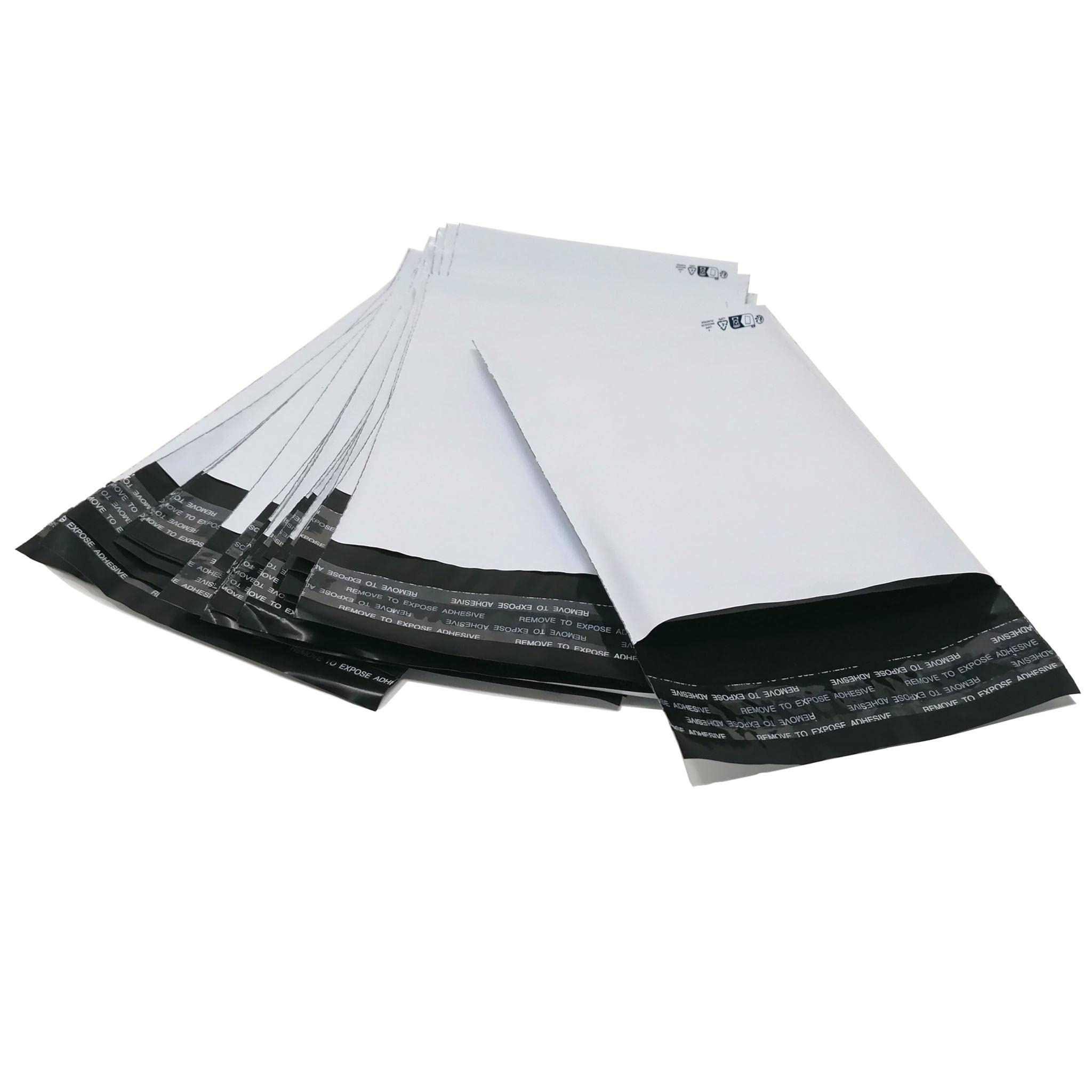 5000 Enveloppes plastique A6 C6 pochette d'expédition en plastique blanche opaque A6 120 x 170 mm 50 micron sac livraison opaque 12 x 17 cm Enveloppe envoi fine légère solide inviolable et imperméable