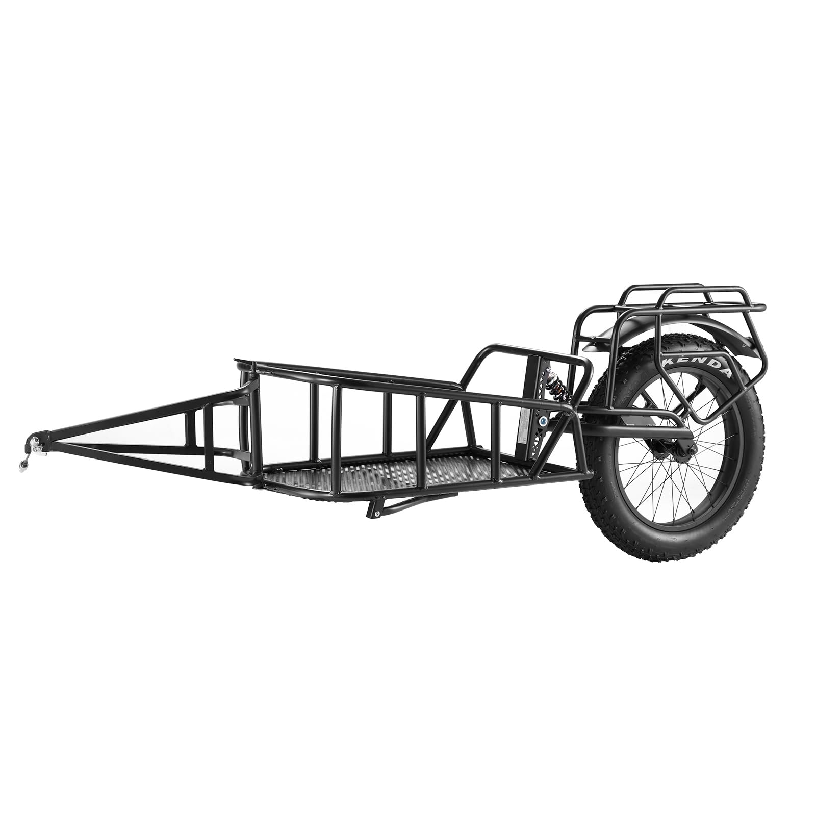 Happybuy 70 lbs Bike Cargo Trailer, Heavy-Duty Bicycle Wagon Cart, Compact Storage & Quick Release, Universal Hitch, 20