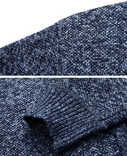 Image of Vcansion Men's Classic Cardigan Sweaters Stand Collar Slim Fit Casual Knitted Sweater