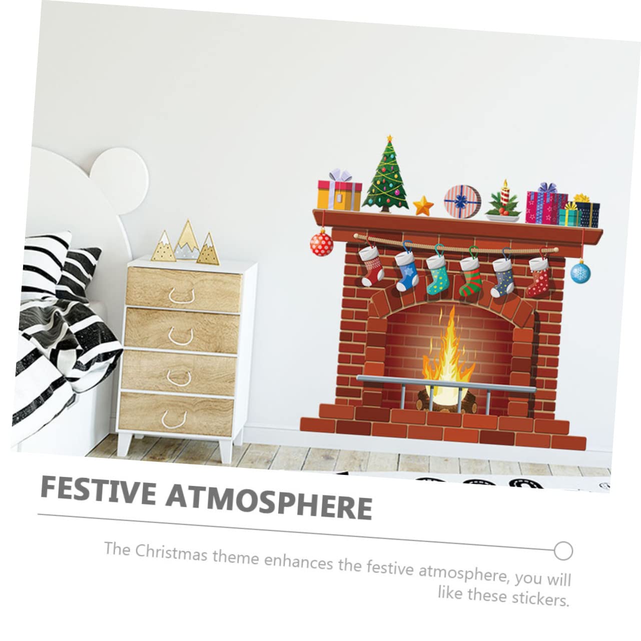 Cabilock 5 Set Adesivi Murali Per Albero Di Natale Decorazione Per Finestre Decorazione Per Porte Decorazioni Natalizie Decorazioni Per Interni Vacanze Adesivi Per Finestre