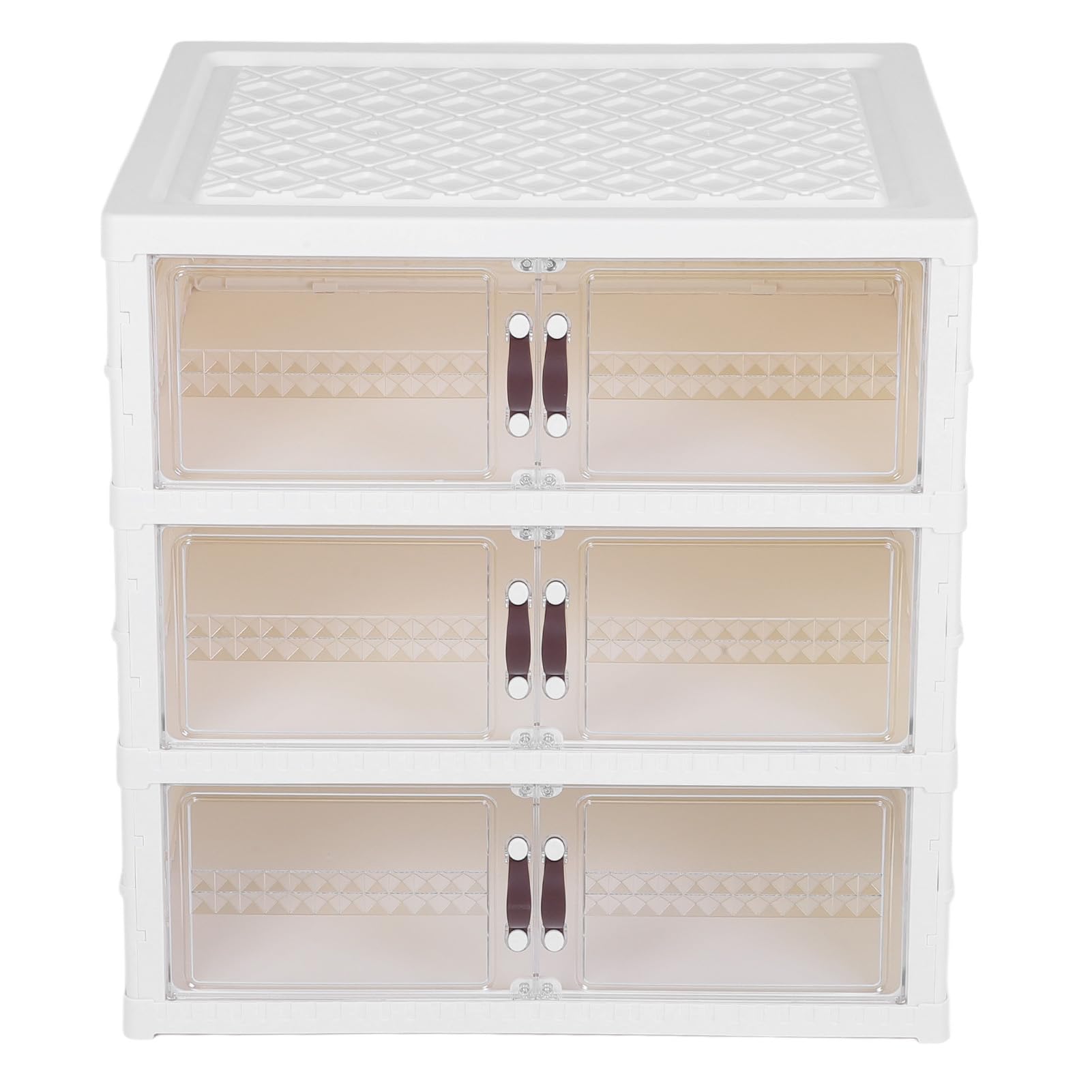 Aramox Caja de Almacenamiento de Zapatos Plegable con Puerta Magnética (3