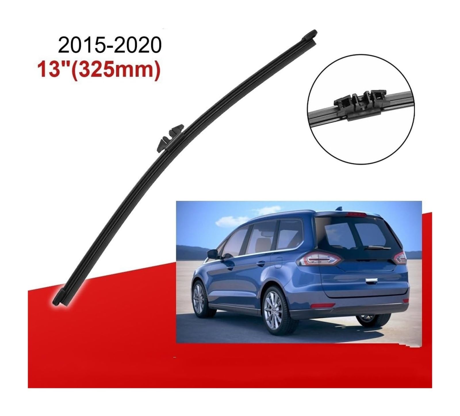 Tergilunotto Automobilistico per F&ORD per Galaxy MK4 2015-2020 30"+26"+13" Spazzole Tergicristallo Anteriori Anteriori Posteriori Spazzole Spazzole Tergicristallo Auto