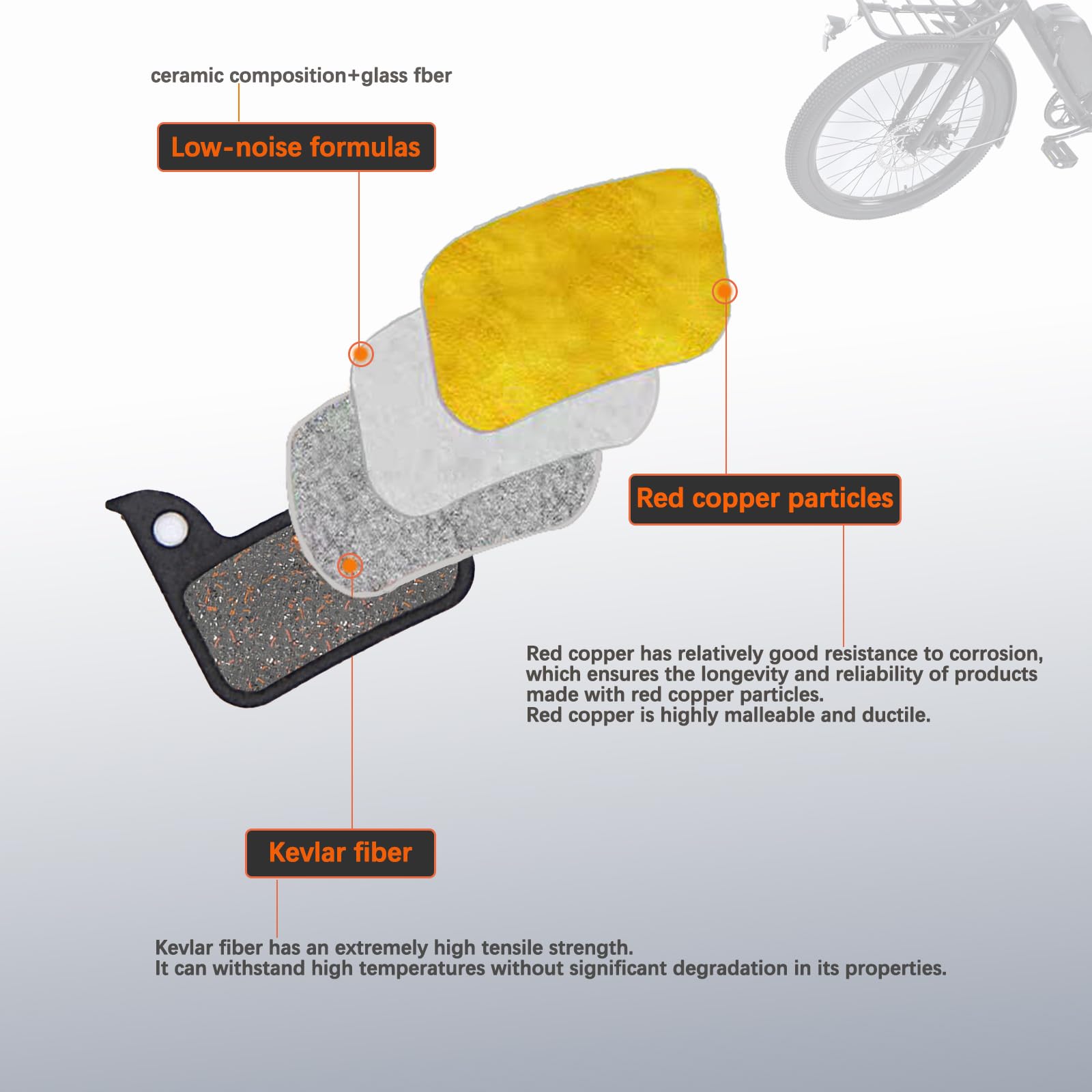 Lot De 4 Paires De Plaquettes De Frein à Disque Pour Vélo - Compatibles SRAM HRD, Rival, Force, Red - Freinage Silencieux Et Puissant - 9