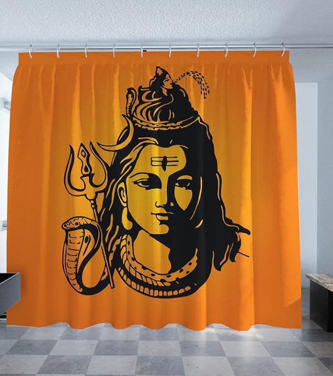 Buy TheYaYaCafe Digital Printed Temple Curtains for Pooja Room