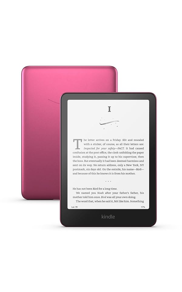 Amazon Kindle Paperwhite Signature Edition 32GB (newest model) – 20% faster with auto-adjusting front light, wireless charging, and weeks of battery life – Metallic Raspberry by Amazon - Used condition - US$169.99