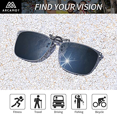 Clip on Sunglasses Over Prescription Glasses Polarized Anti Glare Flip Up UV Protection Glasses For Men Women4