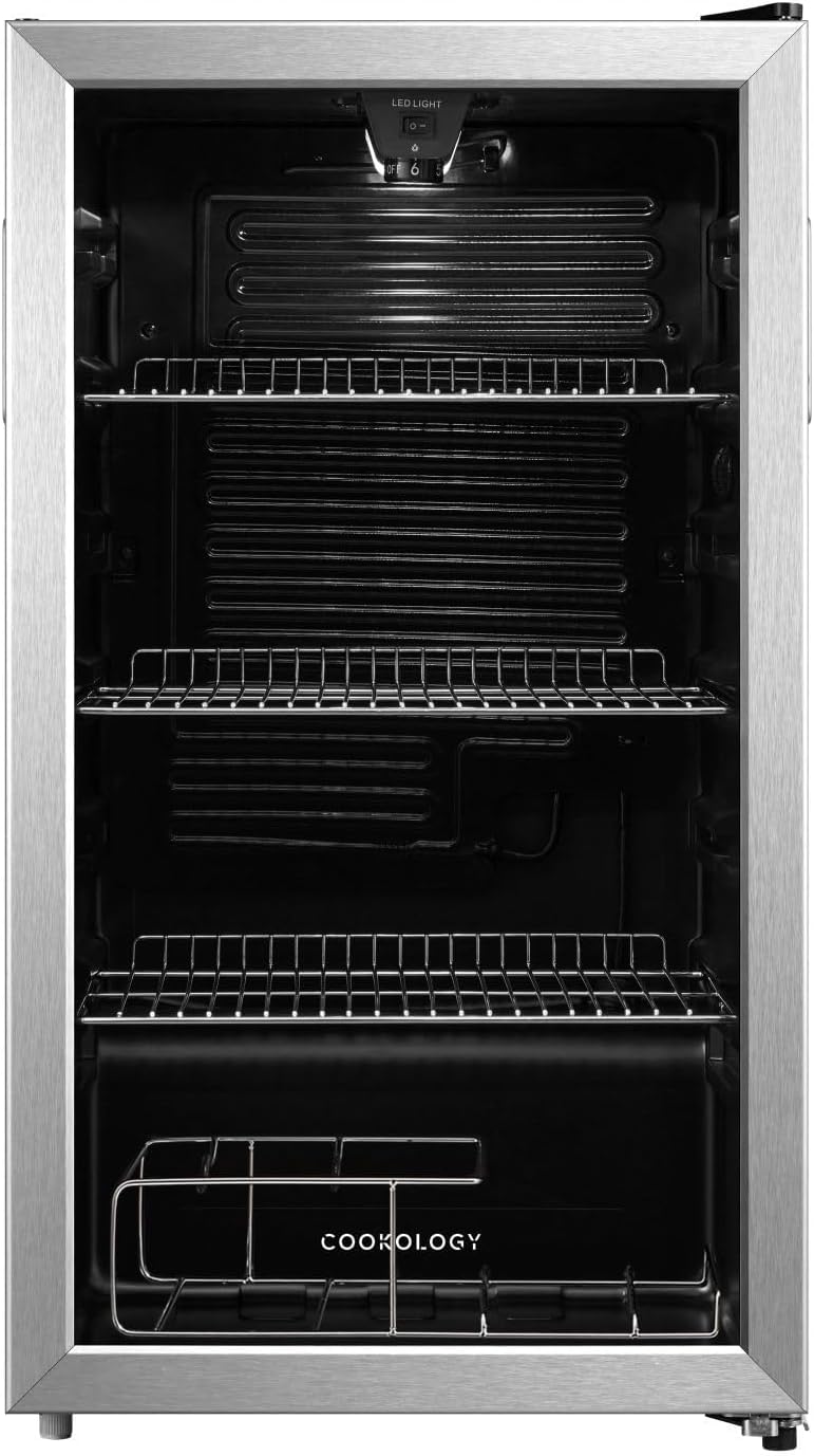 Cookology BC96BK UnderCounter Fridge, 93 Litre Beer, Wine and Drinks