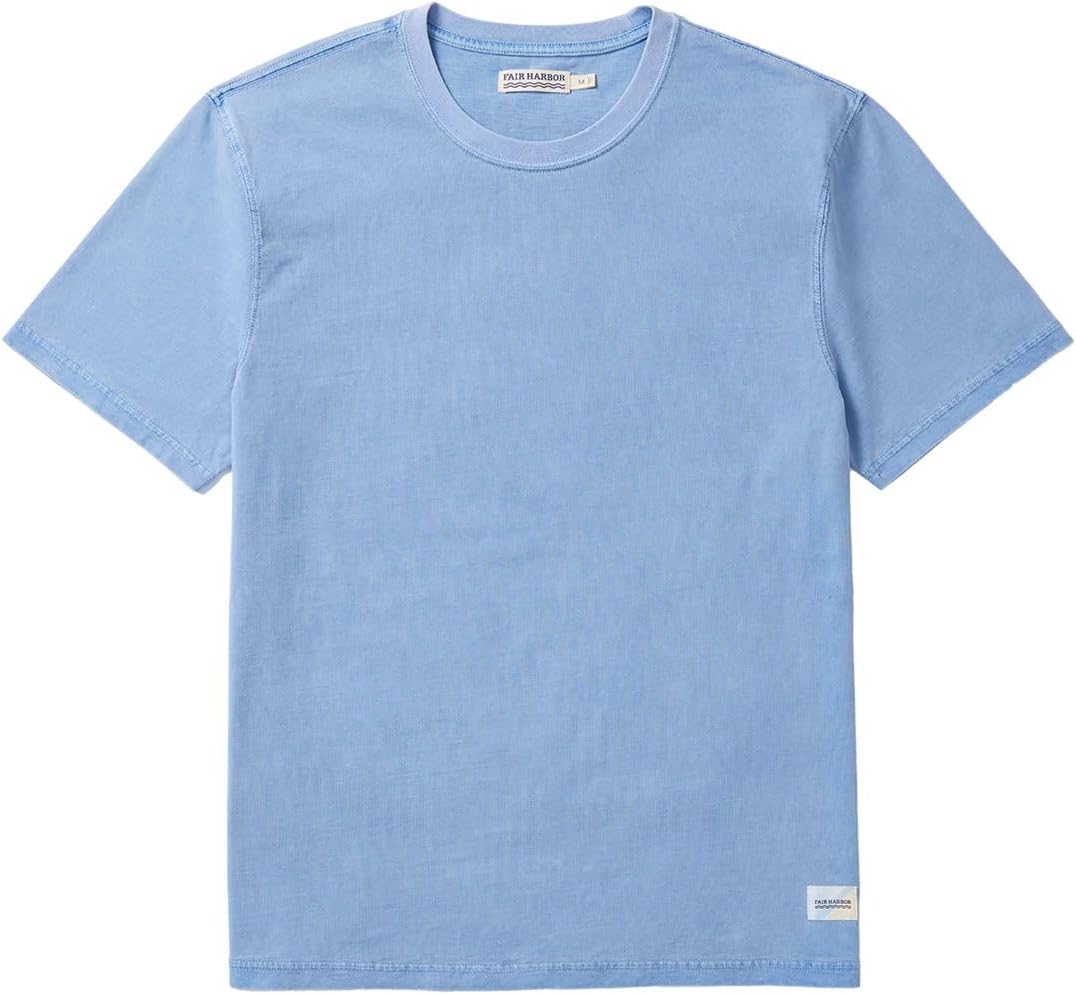 Fair Harbor The Saltaire Tee –– Men's Everyday T-Shirt –– Breathable, Ultrasoft, Vintage-Washed Fabric