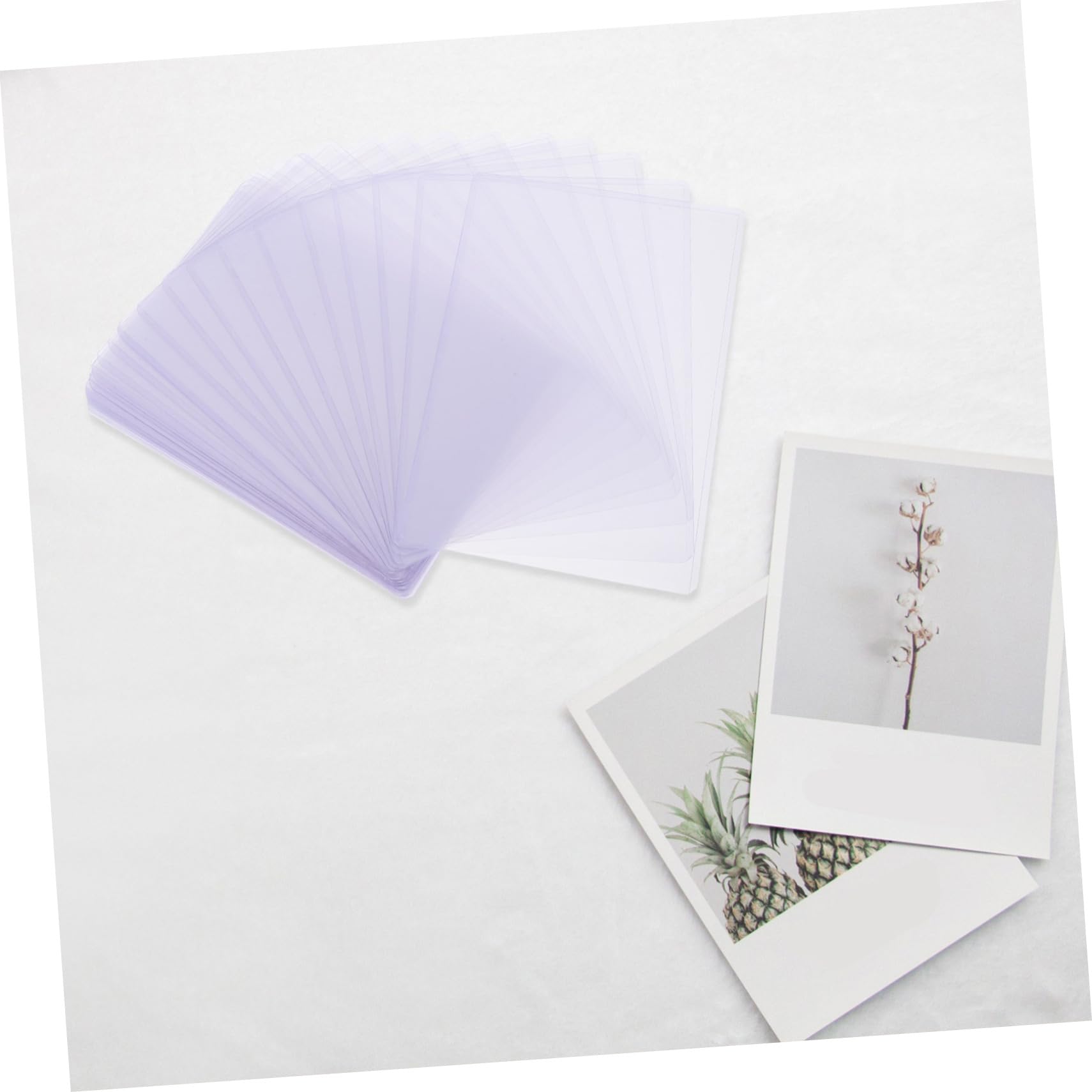 Kartenhüllen 30 Stück Transparente Hartplastik für Fotos und Karten