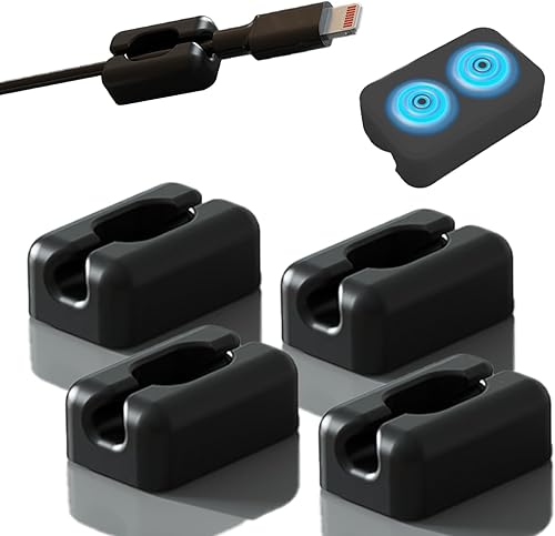 Organizador de cables de silicona para cables, clips de cuerda de luz, organizador de cables de electrodomésticos, organizador de cables de