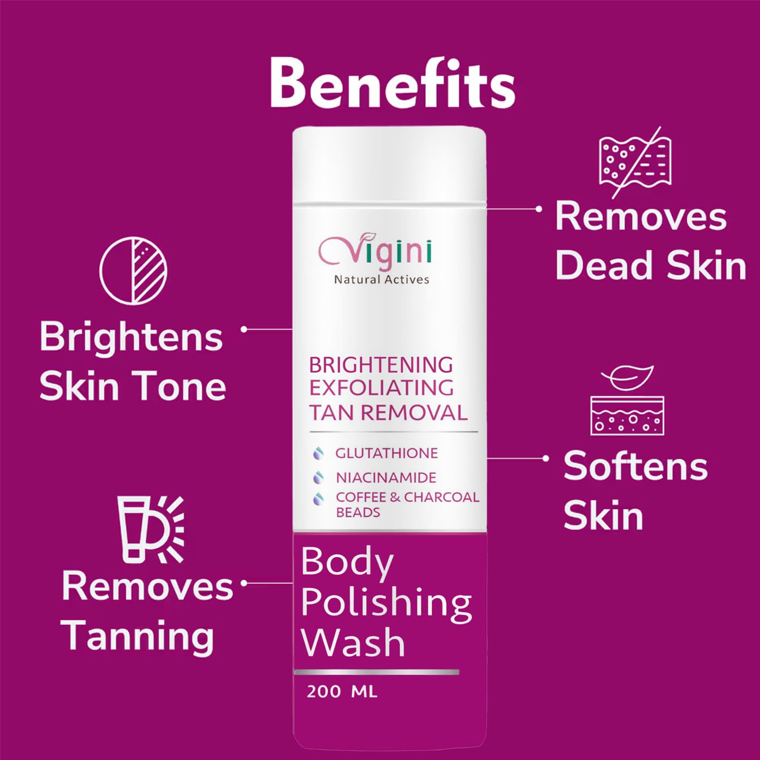 glutathione body scrub benefits for skin tone Buy Vigini Exfoliating Glutathione… All Skin