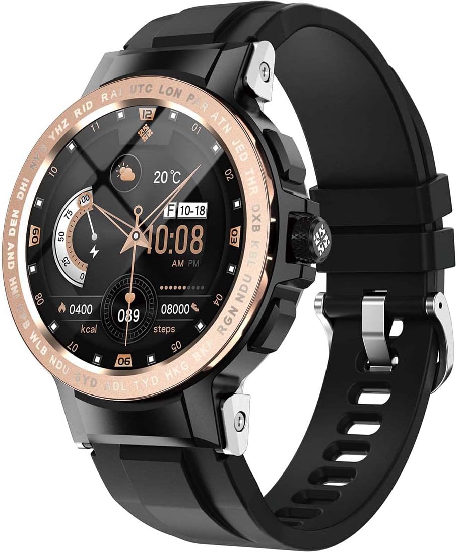 Smartwatch Uomo. Orologio Fitness Tracker 1,28 Pollici Hd Touch Screen.24 Modalità Sport Impermeabile. Elegante Smartwatch Con Rilevamento Della Frequenza Cardiaca Per Telefoni Ios e Android Smartwatch Uomo. Orologio Fitness Tracker 1,28 Pollici Hd Touch Screen.24 Modalità Sport Impermeabile. Elegante Smartwatch Con Rilevamento Della Frequenza Cardiaca Per Telefoni Ios e Android
