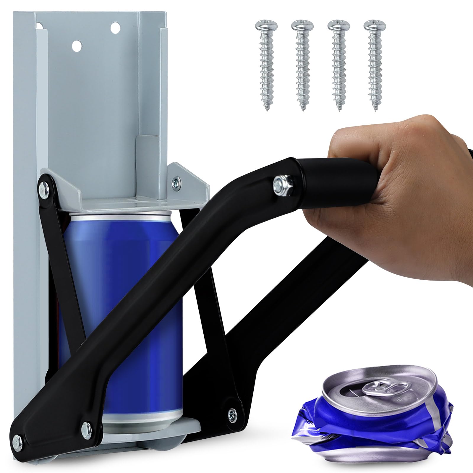 Snapklik.com : Ezyec Can Crusher For Recycling Wall Mounted - 16 Oz And