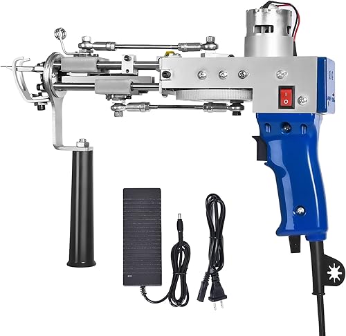 Kit de iniciación 2 en 1 con pila y bucle de corte para pistola de alfombra eléctrica, para amantes de Tufting