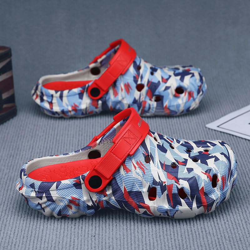 Image of Men's Summer Clog Garden Shoes Adult Outdoor Sports Walking Sandals Water Beach Shoes Casual Slippers Lightweight Breathable Cool Slippers Comfortable and Fashionable Suitable for Daily Wear