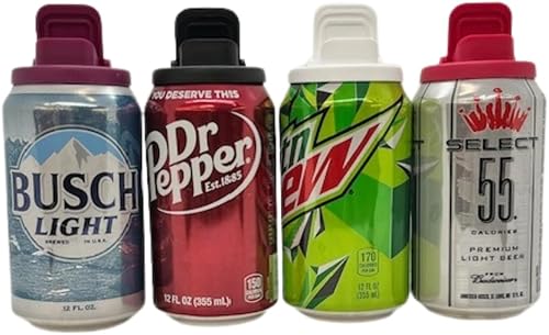 Miniatura 5 de Funda para latas de refrescos, cervezas y bebidas energéticas de tamaño estándar, fabricado en los Estados Unidos, sin BPA - PCB 4 unidades